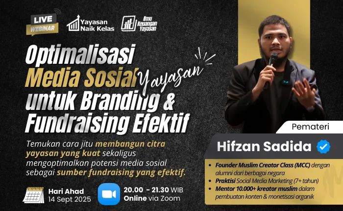 Webinar Optimalisasi Media Sosial untuk Branding & Fundraising Efektif