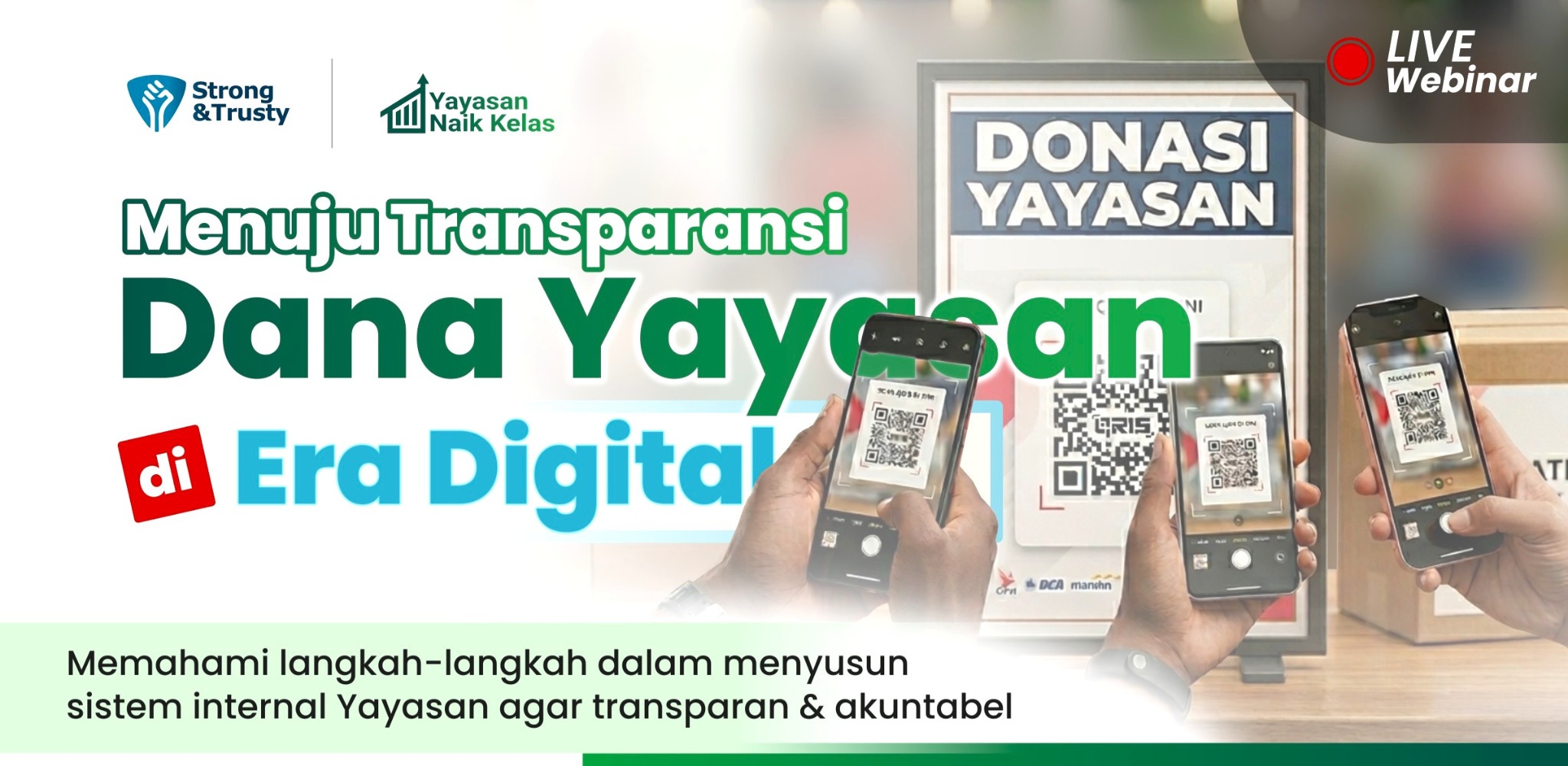 Webinar Transparansi Dana Yayasan di Era Digital
